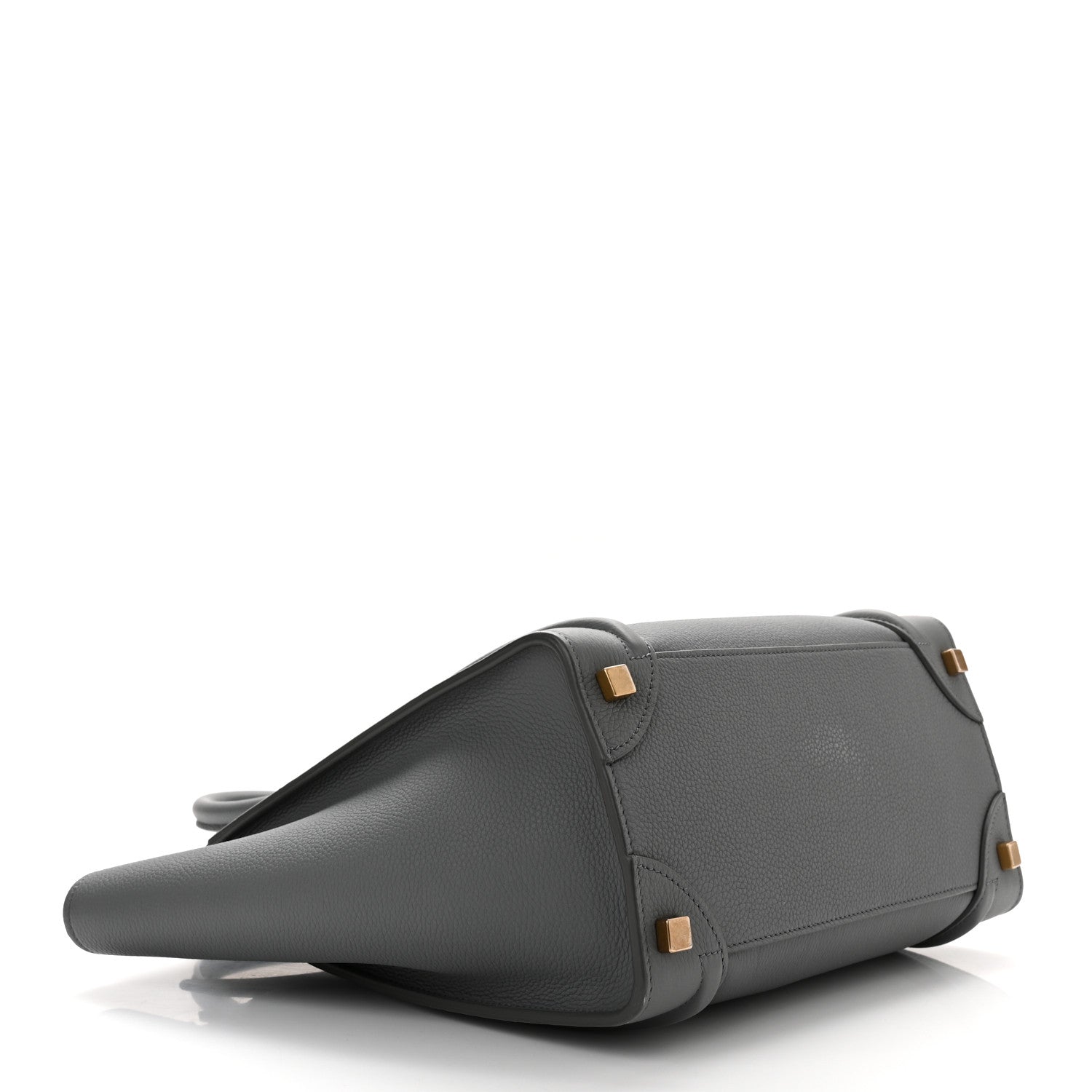 Celine Baby Drummed Calfskin Micro Luggage Kohl 4 of 11