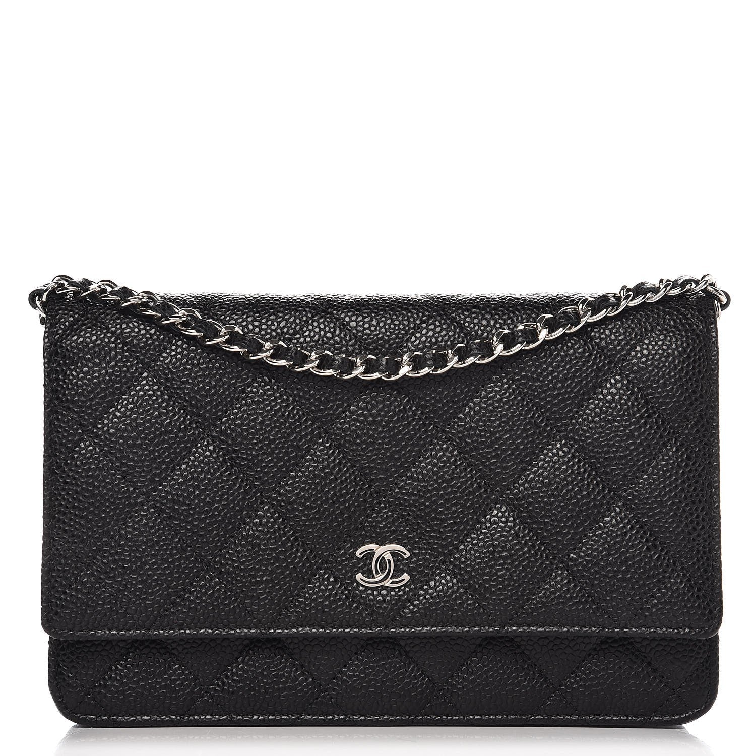 Chanel Caviar Quilted Wallet On Chain WOC Black 1 of 9