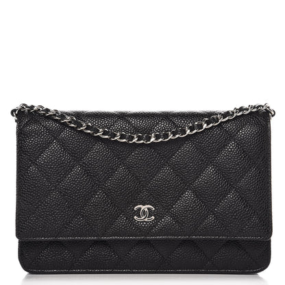 Chanel Caviar Quilted Wallet On Chain WOC Black 1 of 9