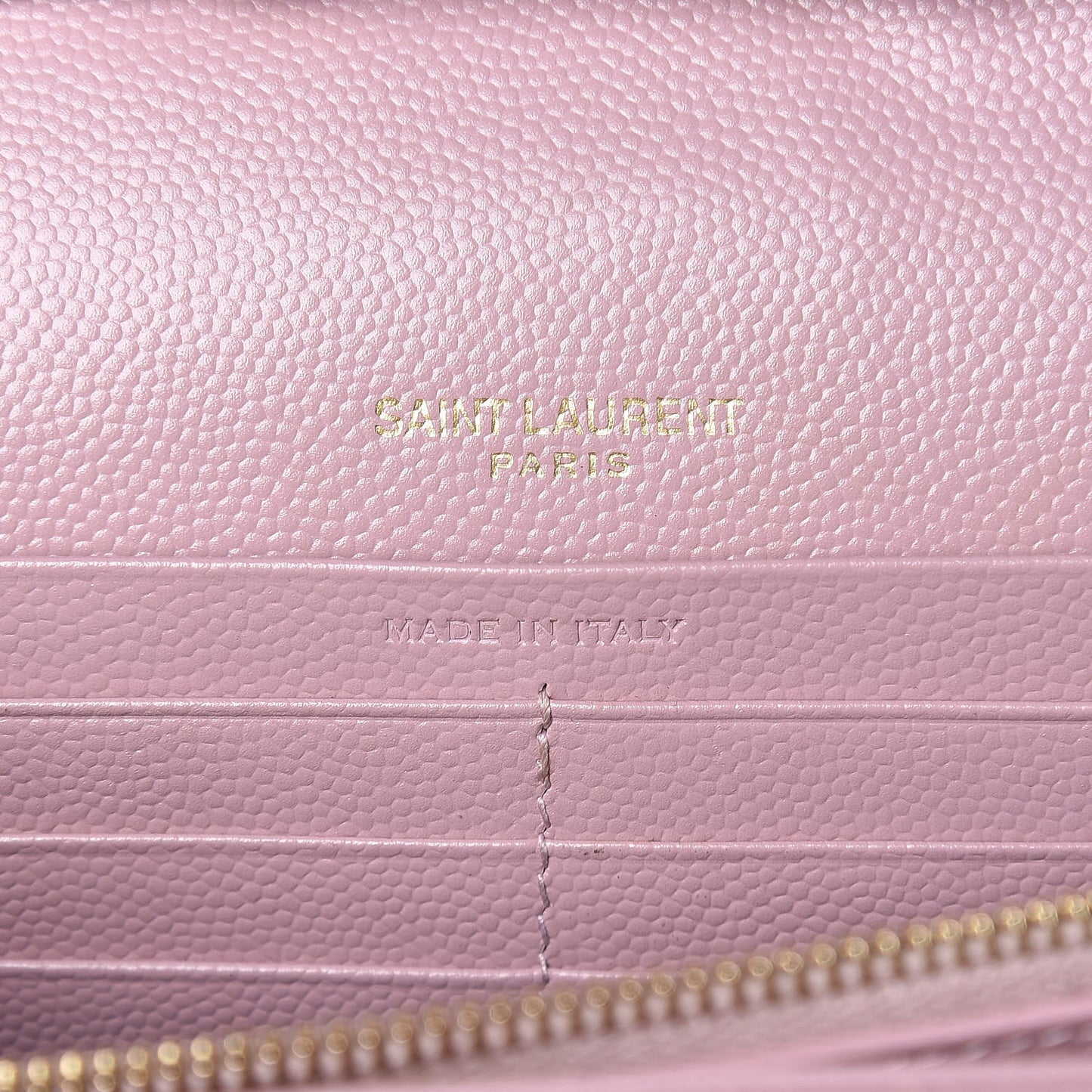 Grain De Poudre Matelasse Chevron Monogram Chain Wallet Tender Pink