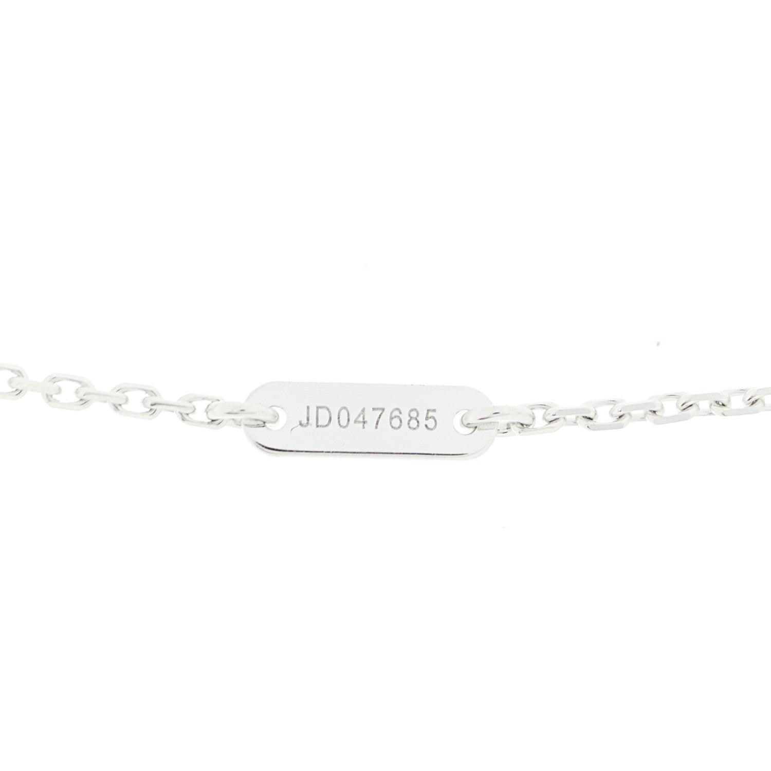 Van Cleef & Arpels 18K White Gold Diamond Sweet Alhambra Pendant Necklace 5 of 5