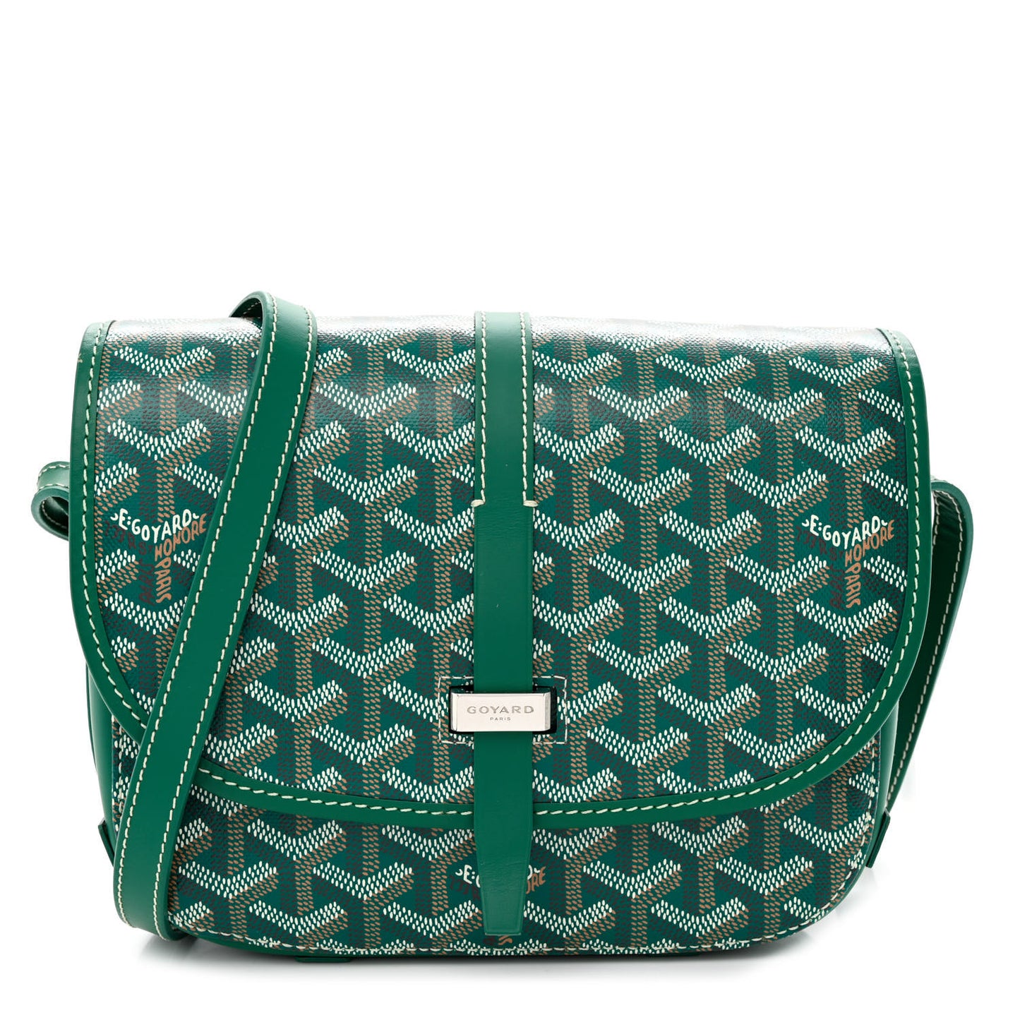 Goyardine Belvedere II PM Messenger Bag Green