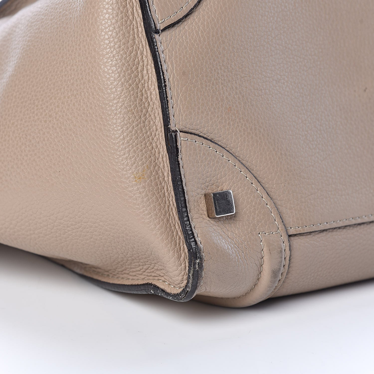 Celine Drummed Calfskin Mini Luggage Dune 14 of 16