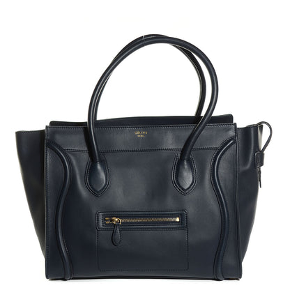 Celine Smooth Calfskin Shoulder Luggage Navy 1 of 8