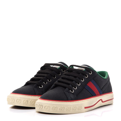 Gucci Canvas Web Womens 1977 Tennis Sneakers 35.5 Black 3 of 9