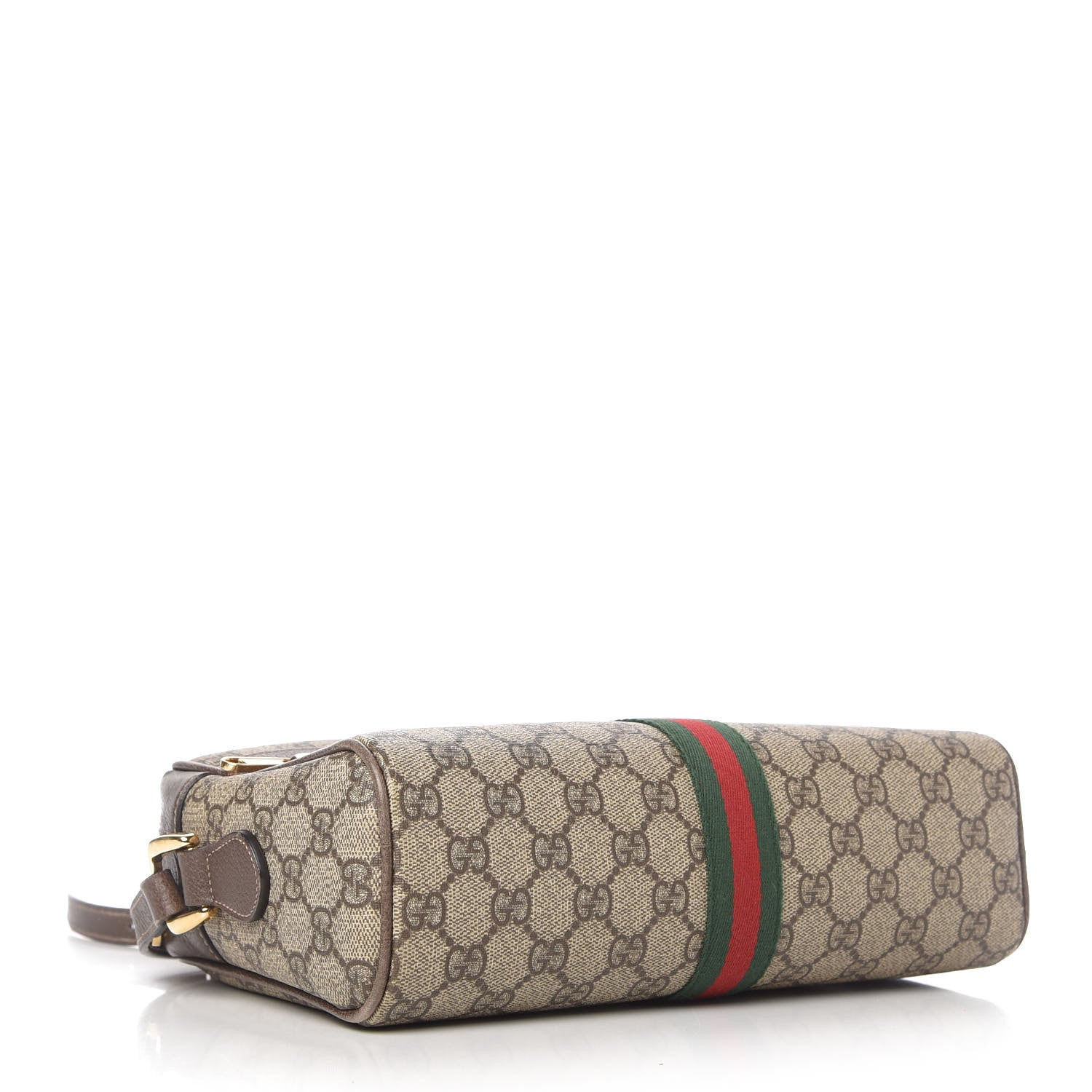 Gucci GG Supreme Monogram Web Small Ophidia Shoulder Bag Brown 4 of 11