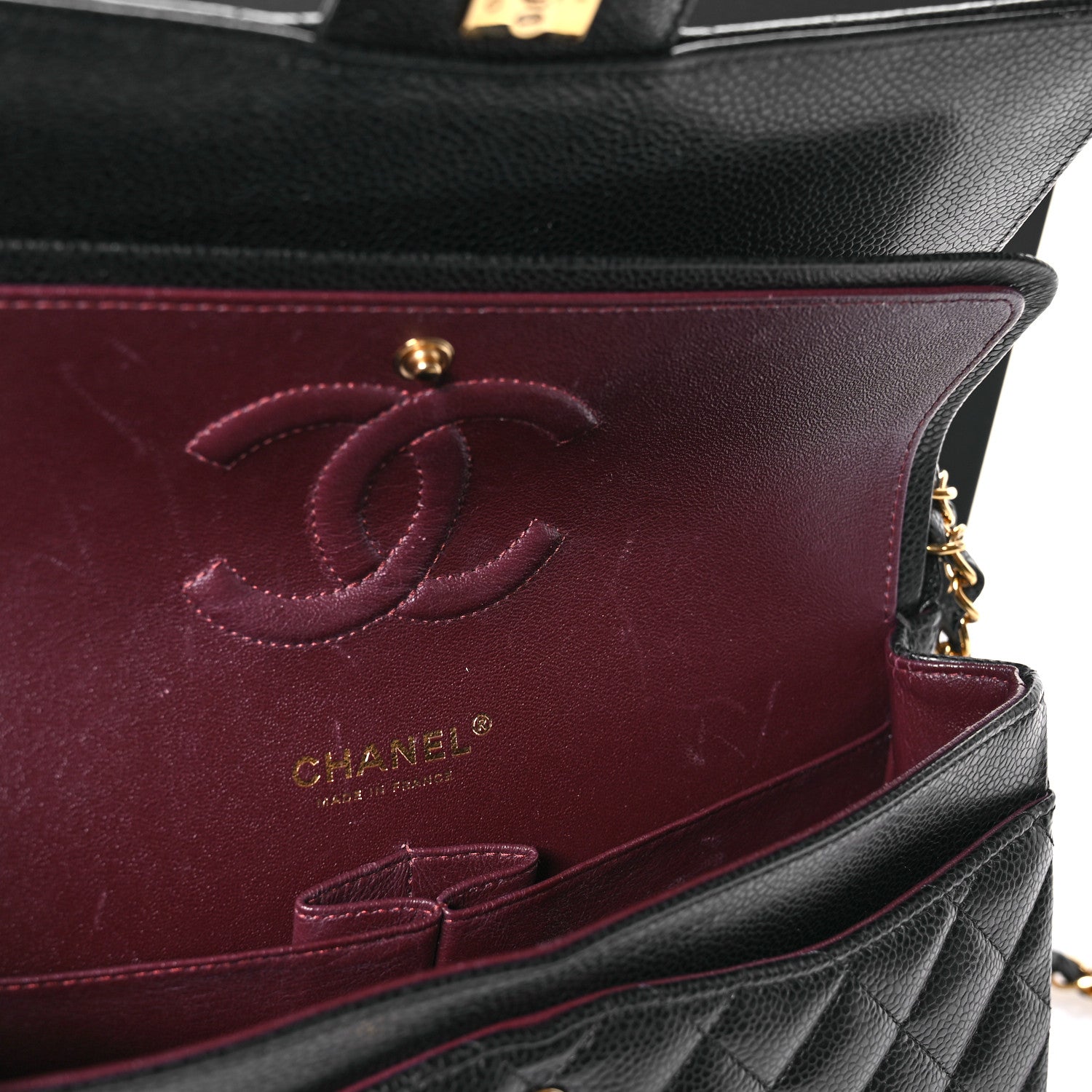 Chanel Caviar Quilted Medium Double Flap Black 11 of 11