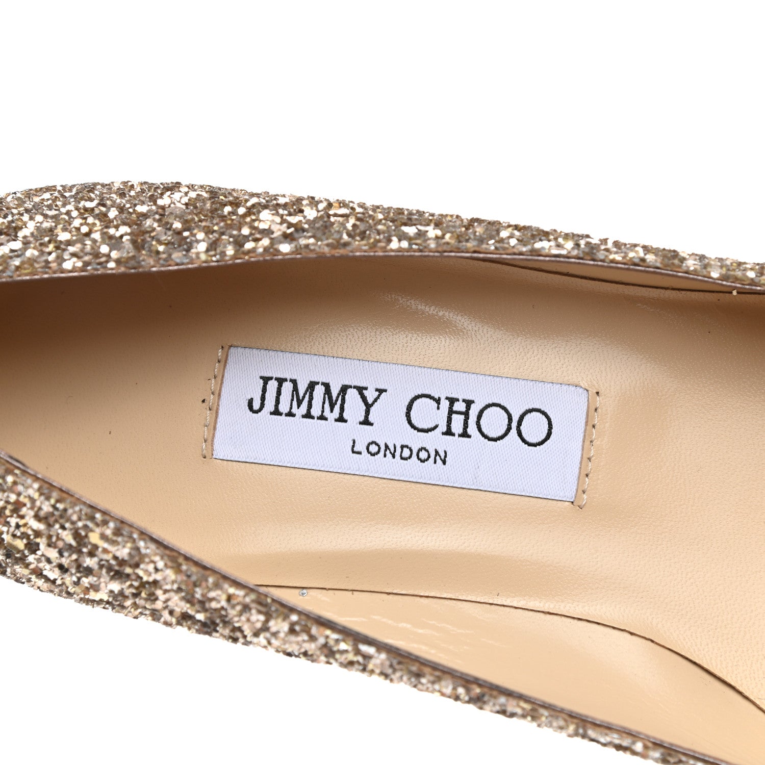 Jimmy Choo Glitter Degrade Pointy Toe Romy 60 Pumps 38.5 Antique Gold 7 of 9
