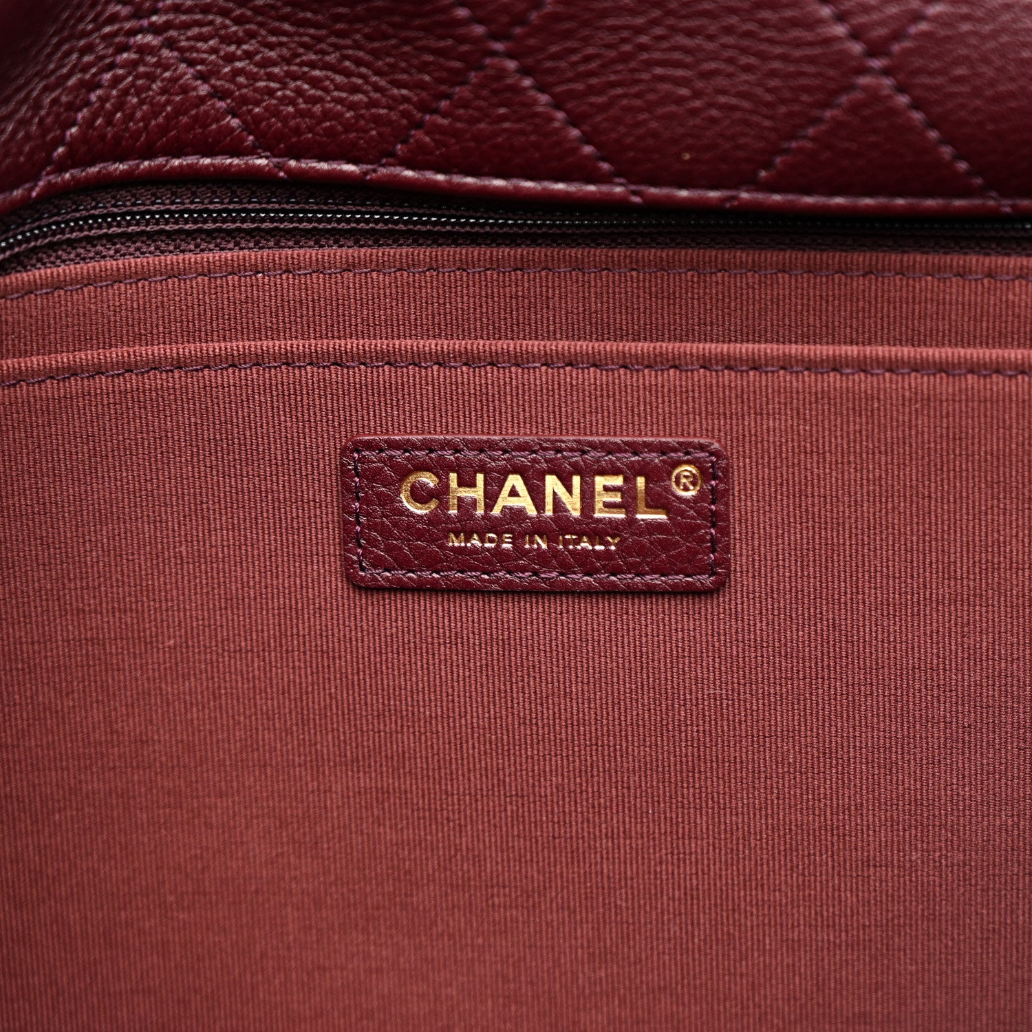 Chanel Grained Calfskin Quilted XXL Travel Flap Bag Burgundy 5 of 10