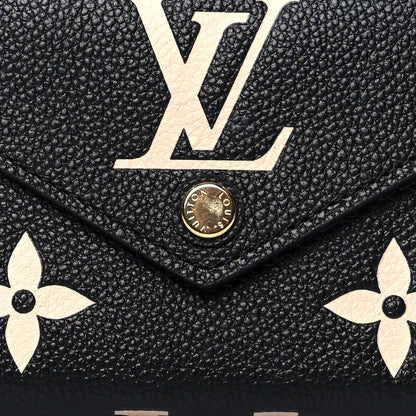 Louis Vuitton Empreinte Monogram Giant Victorine Wallet Black Beige 8 of 8
