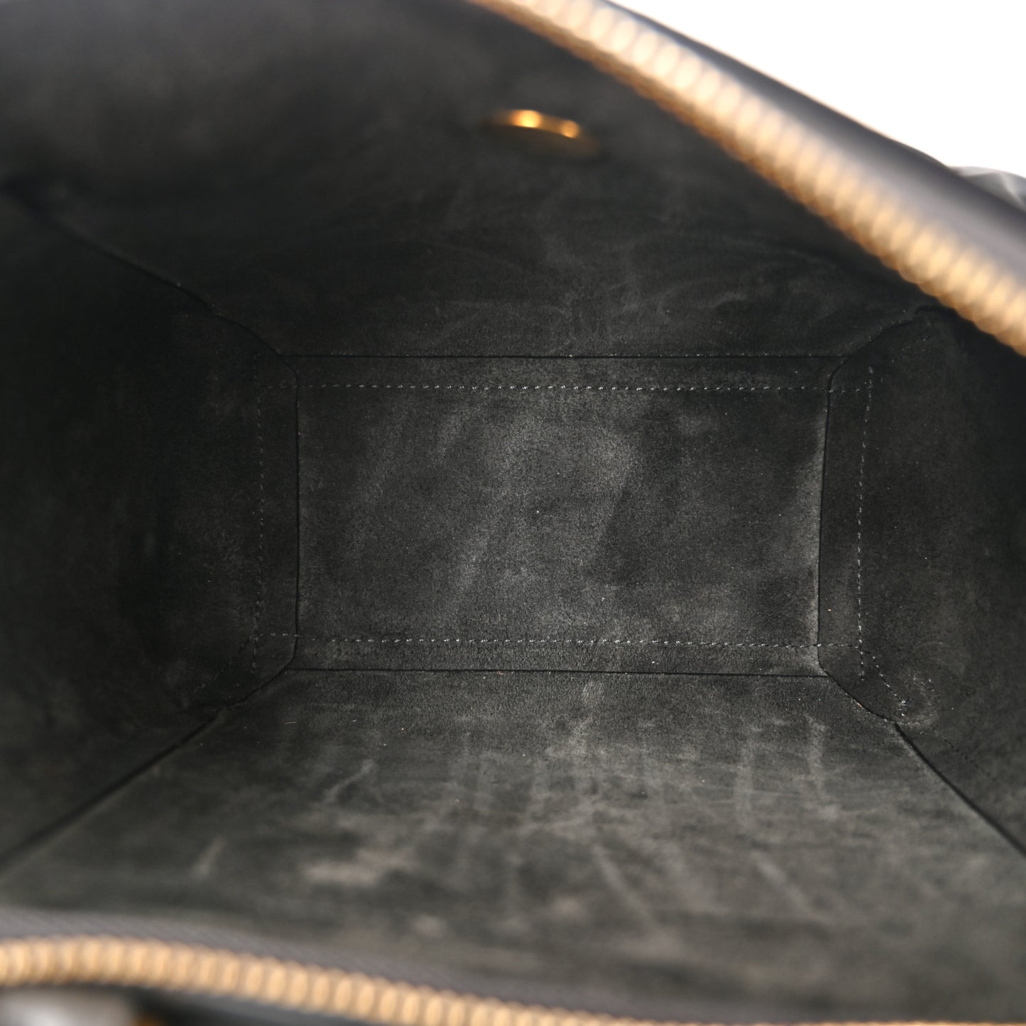 Grained Calfskin Nano Belt Bag Grey