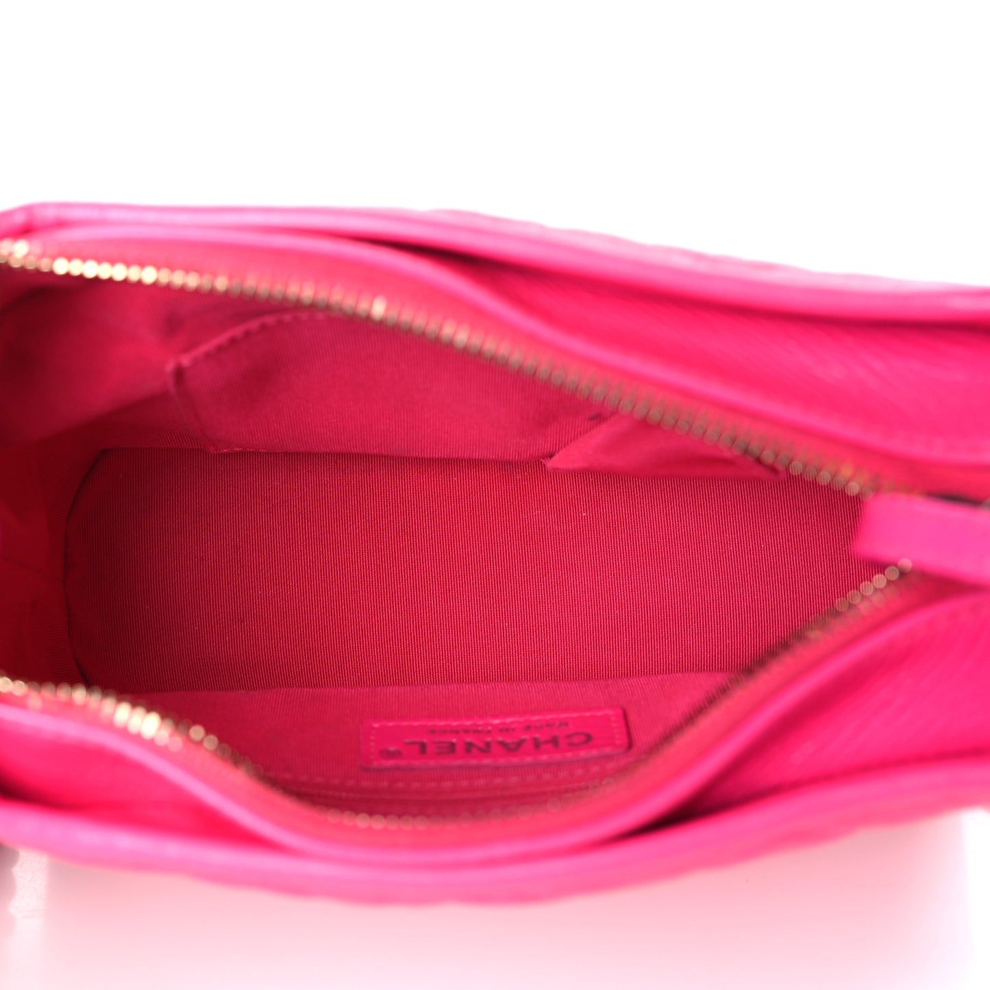 Goatskin Quilted Small Gabrielle Hobo Pink