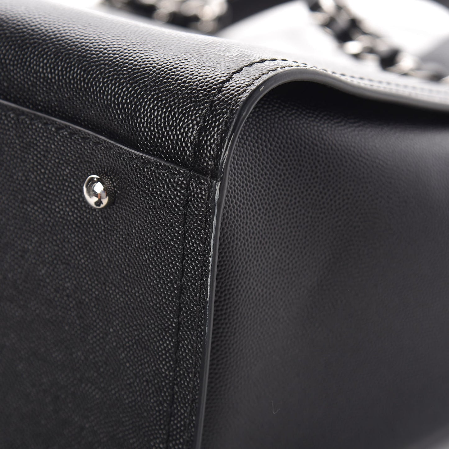Caviar Small Studded Deauville Tote Black