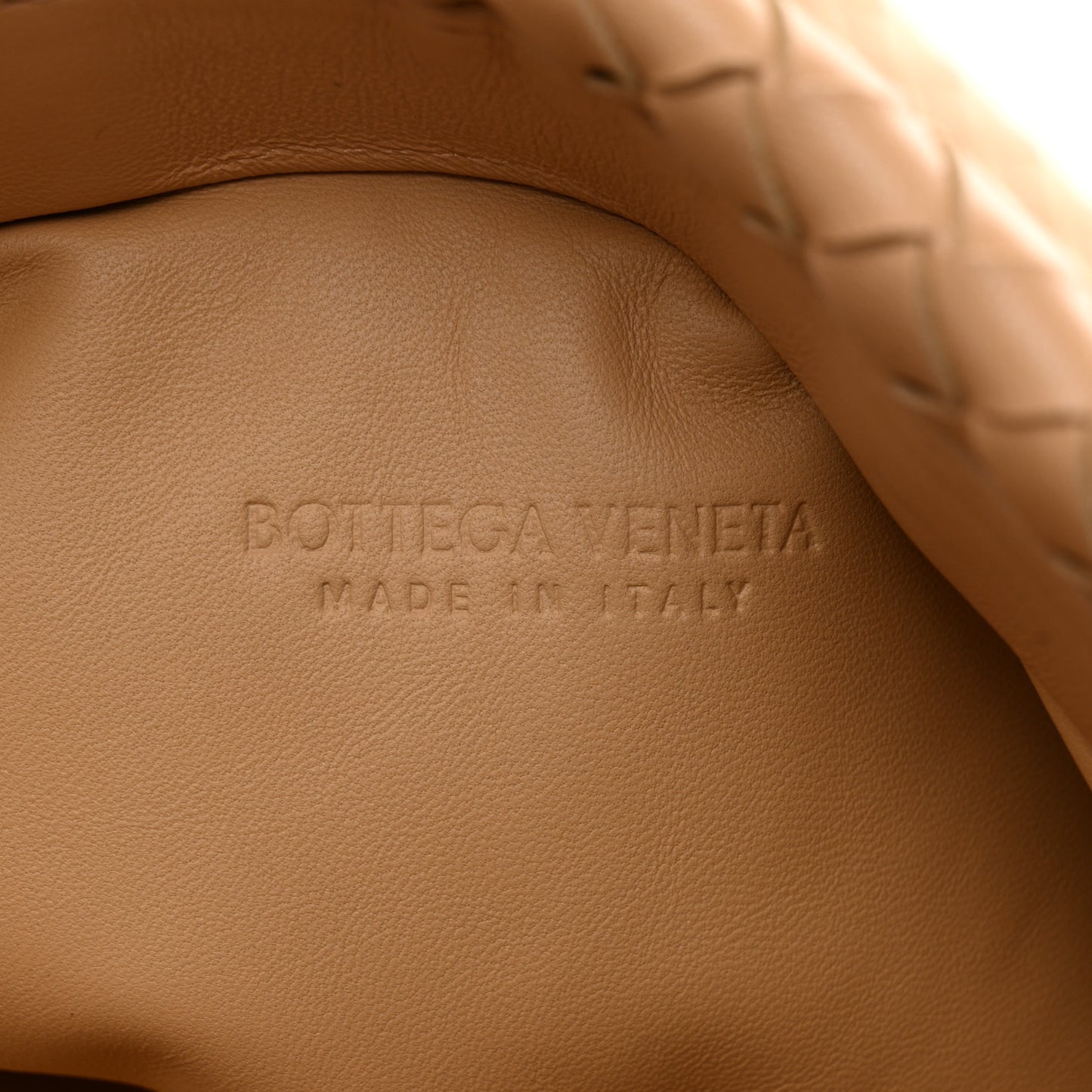 Nappa Intrecciato The Fold Crossbody Almond