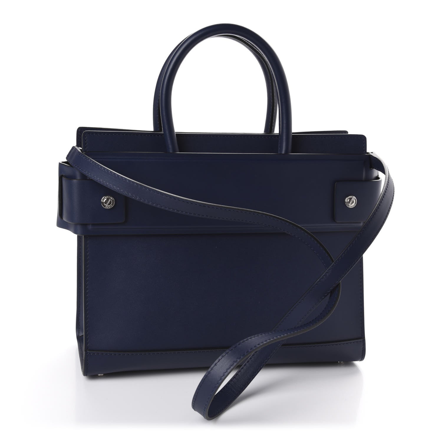 Givenchy Smooth Calfskin Small Horizon Satchel Navy 4 of 9