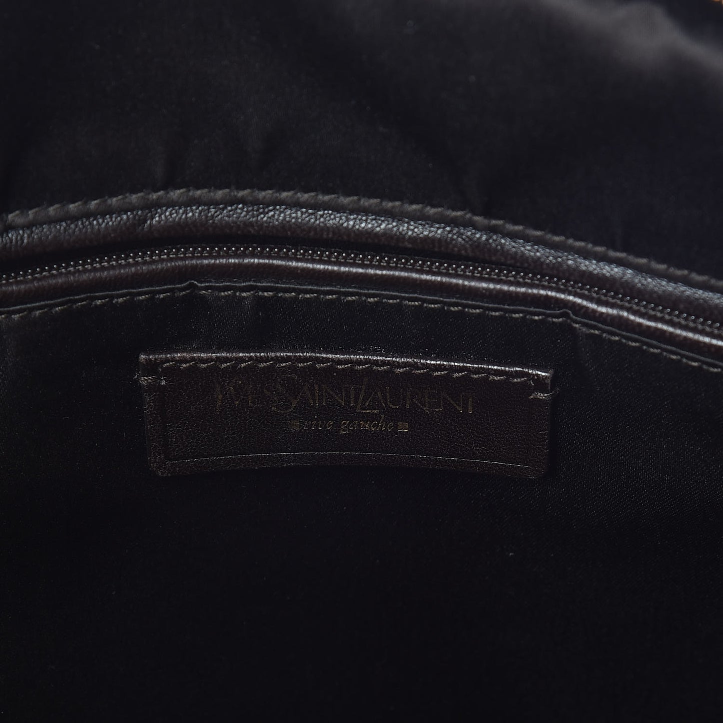 Calfskin Large Muse Dark Brown