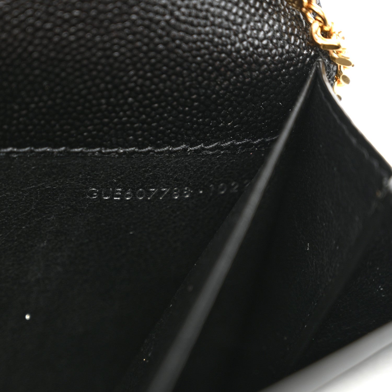 Saint Laurent Grain De Poudre Uptown Chain Wallet Black 8 of 11