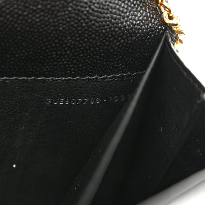 Saint Laurent Grain De Poudre Uptown Chain Wallet Black 8 of 11