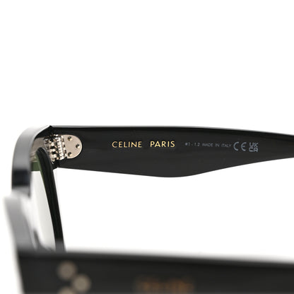 Celine Acetate Studded Mineral Round Sunglasses CL40031N Black 4 of 8