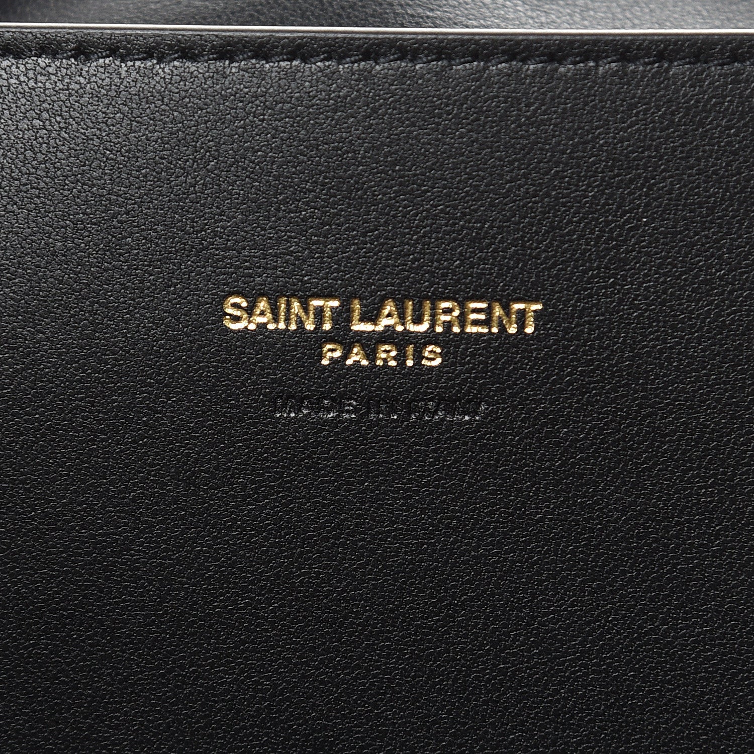 Saint Laurent Smooth Calfskin Suede Medium Reversible Monogram Kate Satchel Black 6 of 8