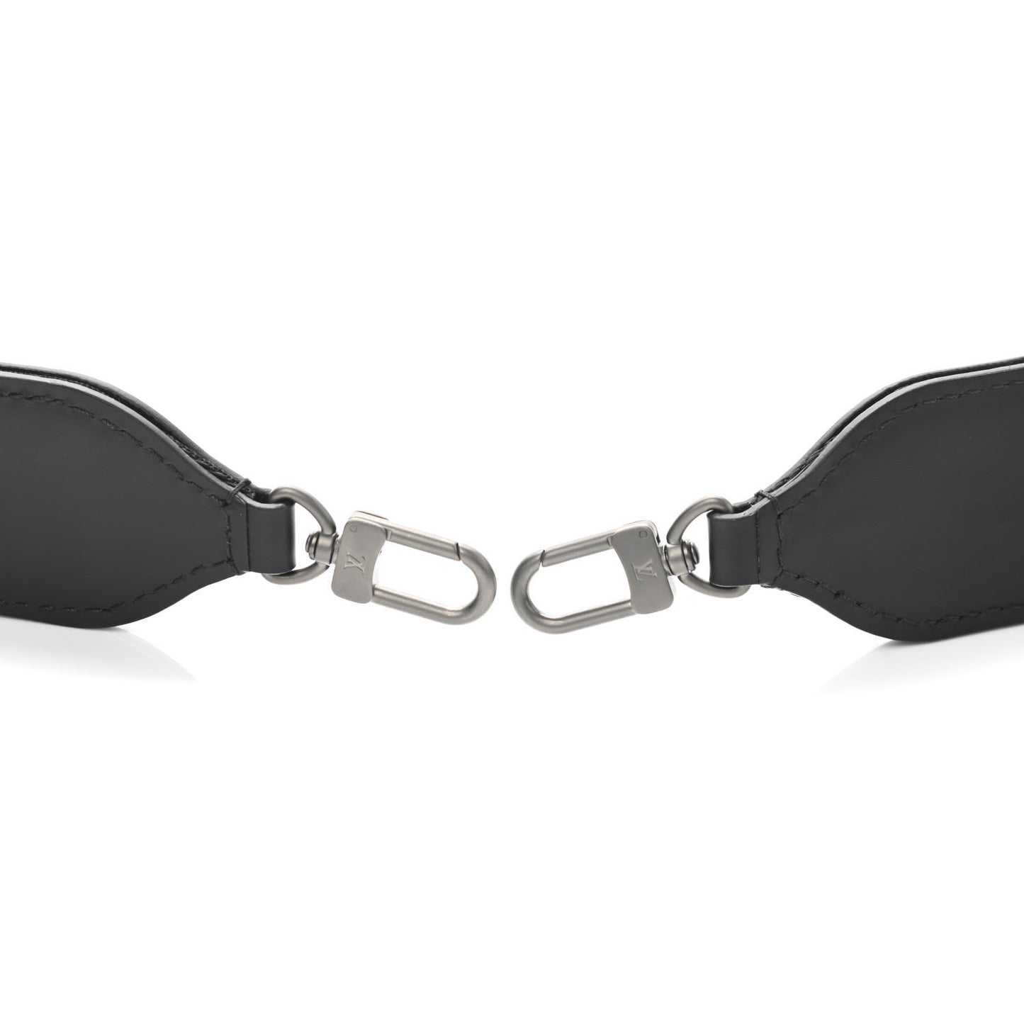 Nylon Calfskin Horizon Clutch Strap Black
