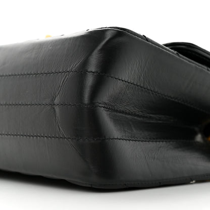 Chanel Aged Calfskin Chevron Quilted 2.55 Reissue Mini Flap Black 10 of 11