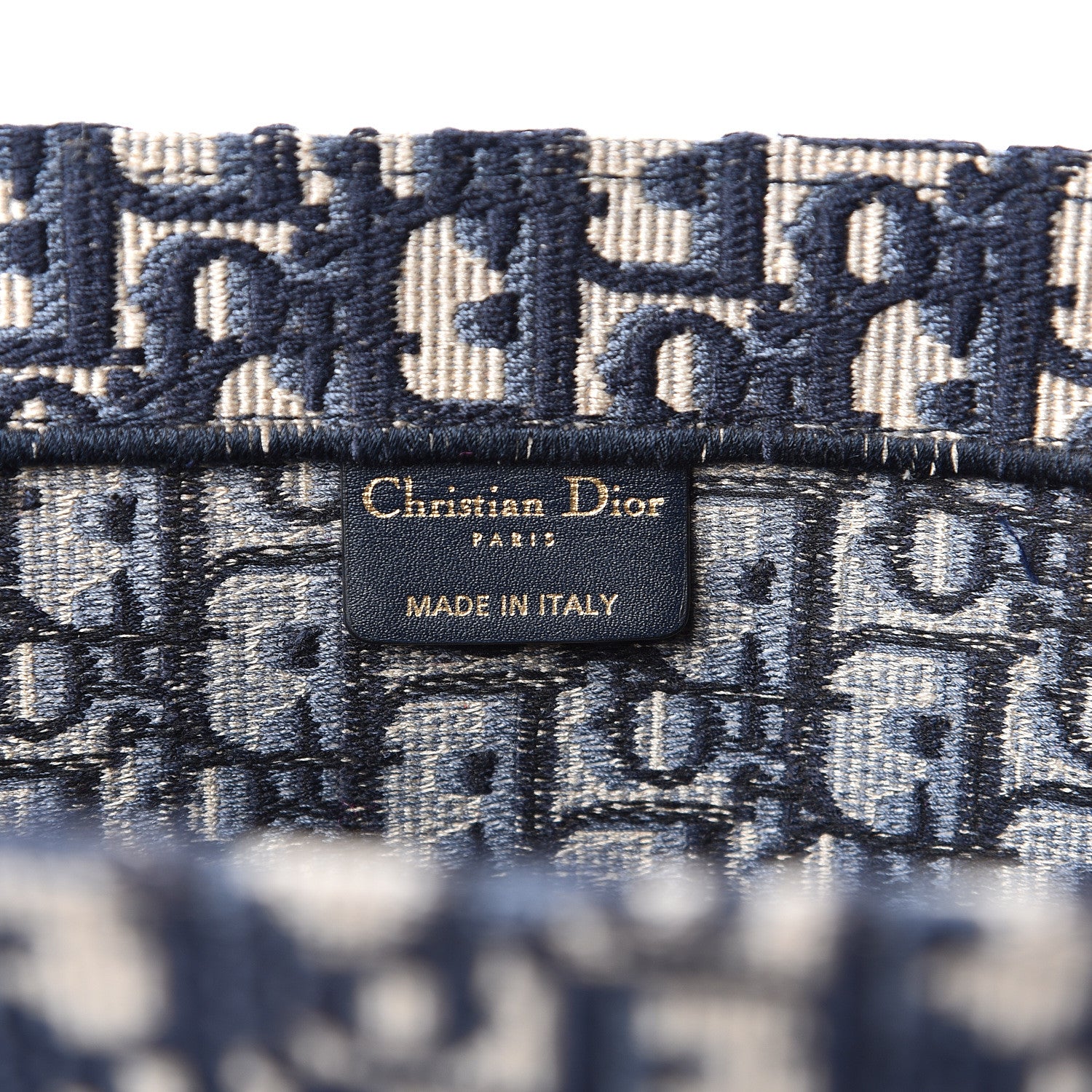 Christian Dior Oblique Book Tote Blue Multicolor 6 of 10