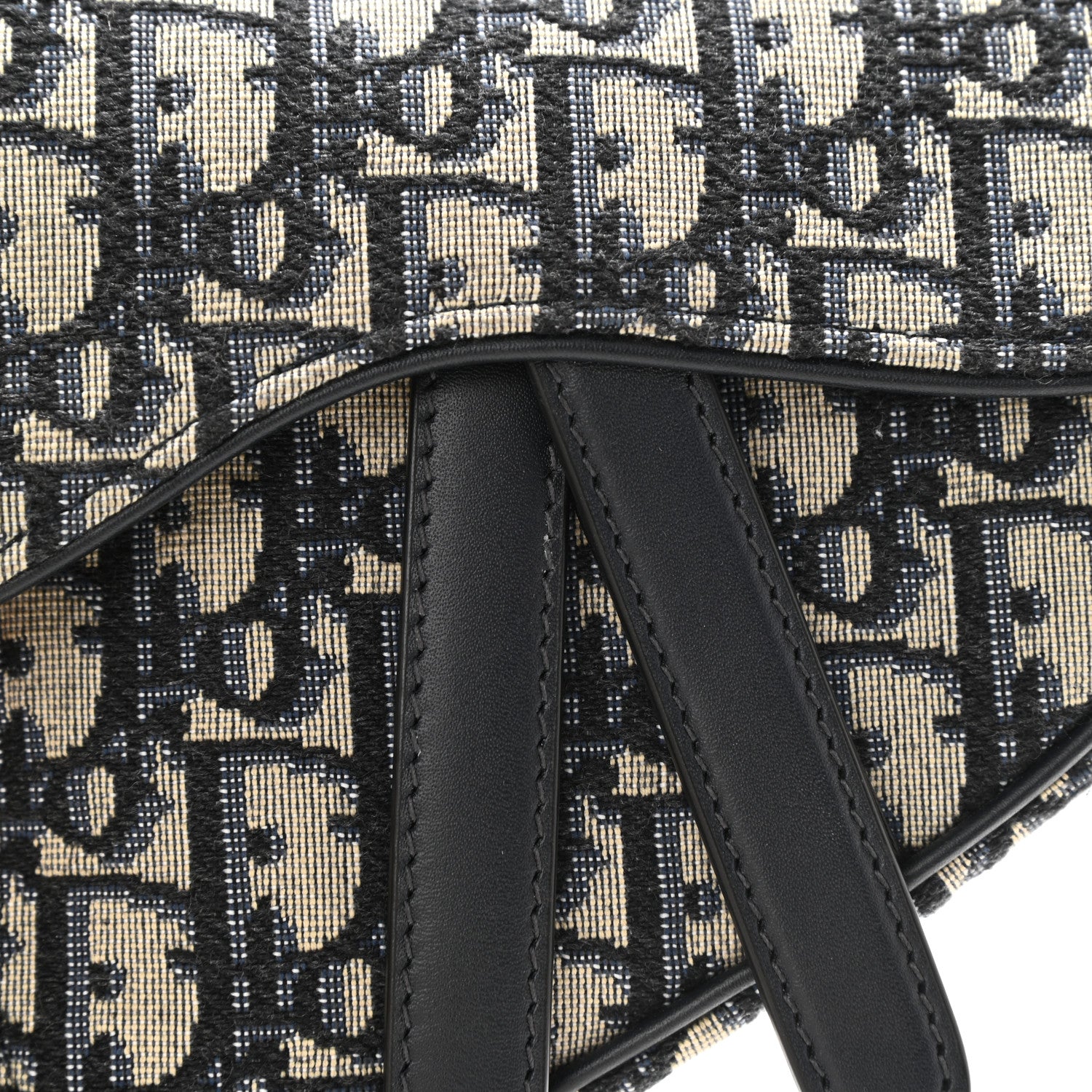 Christian Dior Oblique Mini Saddle Bag Blue 11 of 11