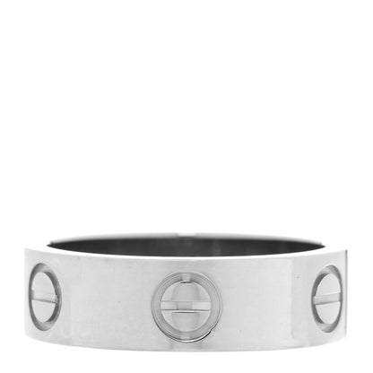 Cartier 18K White Gold 5.5mm LOVE Ring 52 6 3 of 4