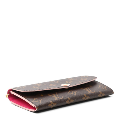 Louis Vuitton Monogram Bloom Flower Emilie Wallet Fuchsia 4 of 7