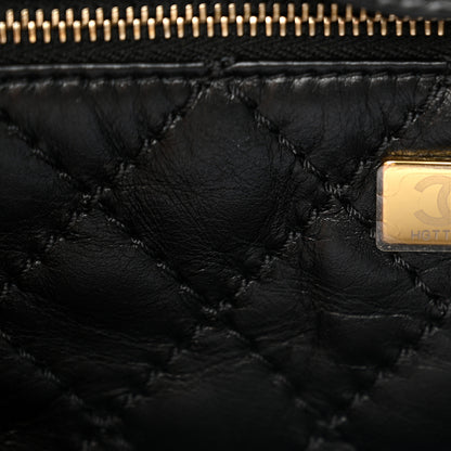 Chanel Calfskin Tweed Medium Deauville Tote Black Multicolor 8 of 13