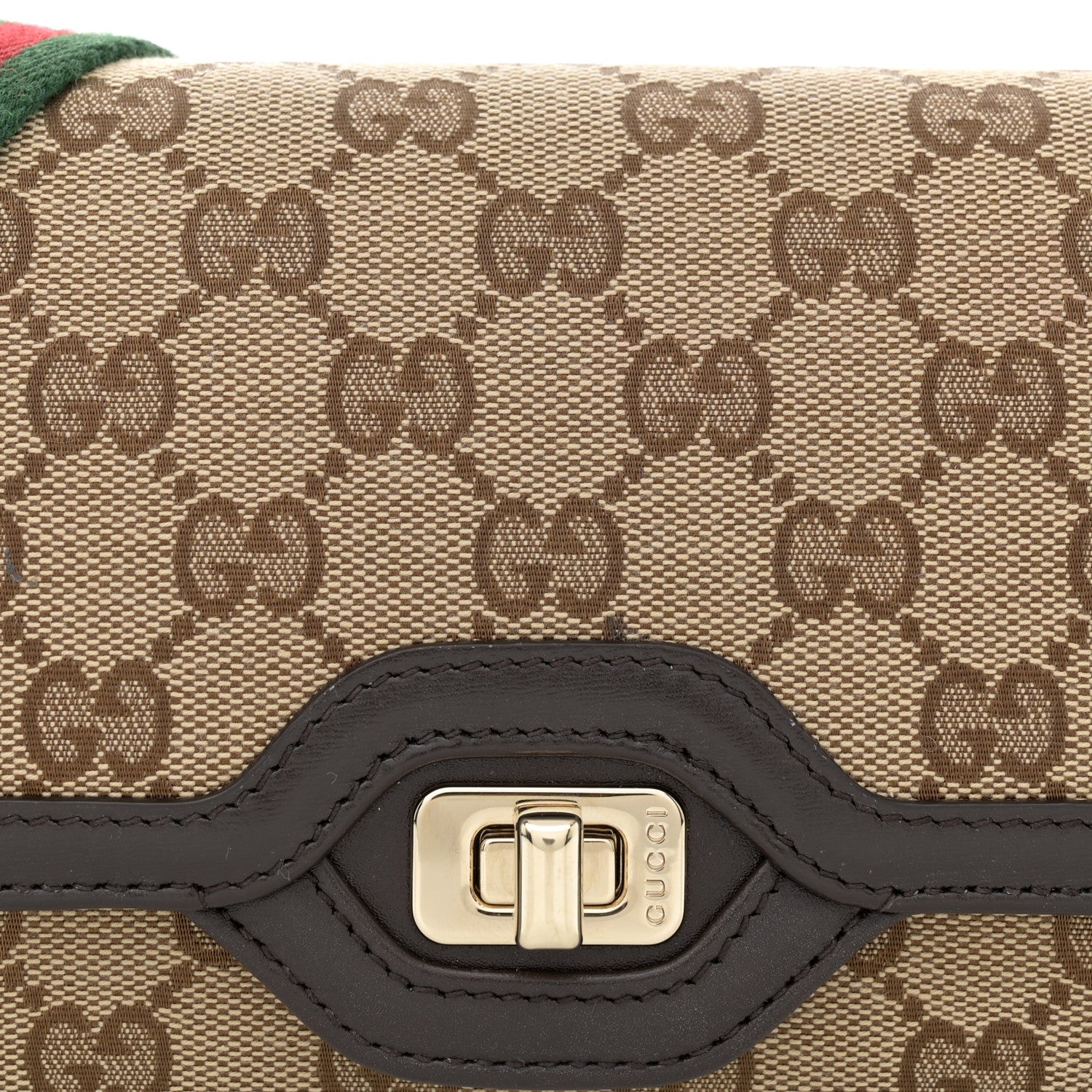 Gucci GG Monogram Small Luce Shoulder Bag Beige Ebony 9 of 12