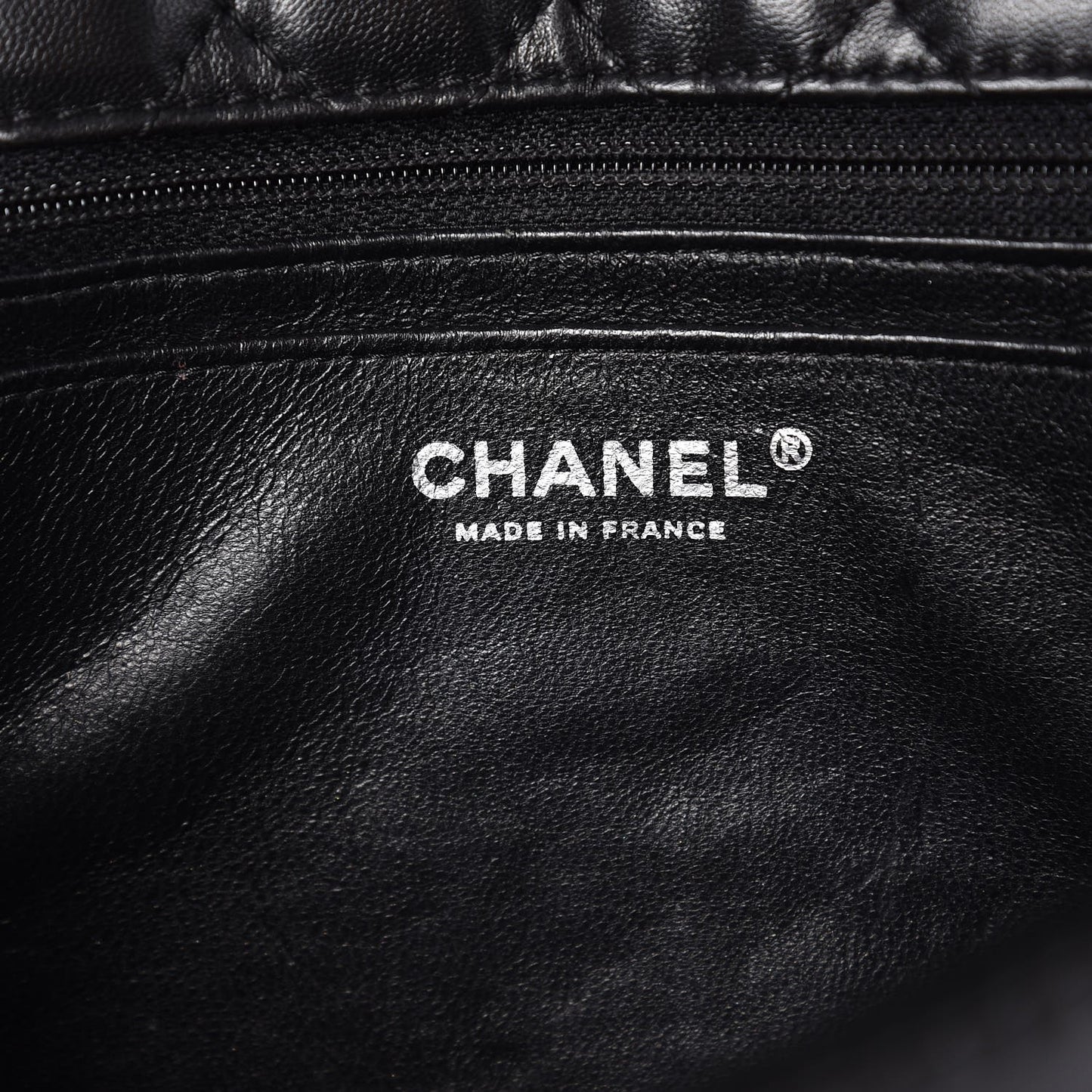 Lambskin Studded Camellia Embroidered Medium Flap Black