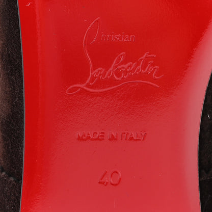 Christian Louboutin Veau Velours Mamadrague Flats 40 Espresso 7 of 9
