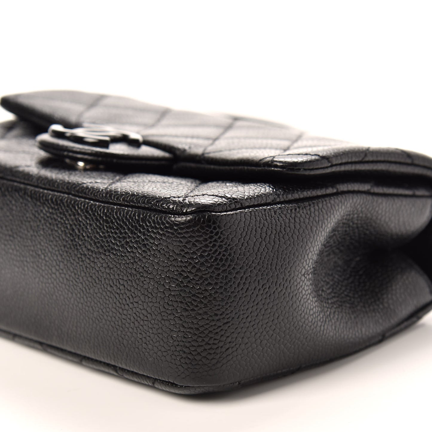 Caviar Quilted Incognito Mini Square Flap Black