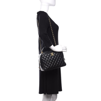 Chanel Calfskin Quilted CC Medium Vanity Case Black 2 of 11