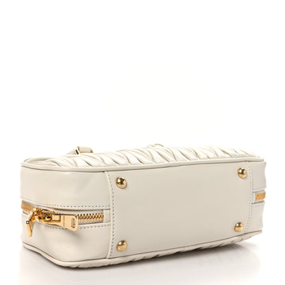 Miu Miu Nappa Matelasse Large Arcadie Top Handle Bag White 4 of 9