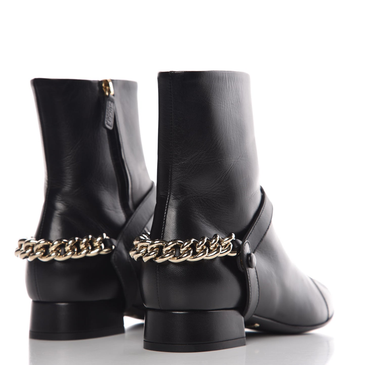 Malaga Kid Calfskin Soho Boots 36.5 Black