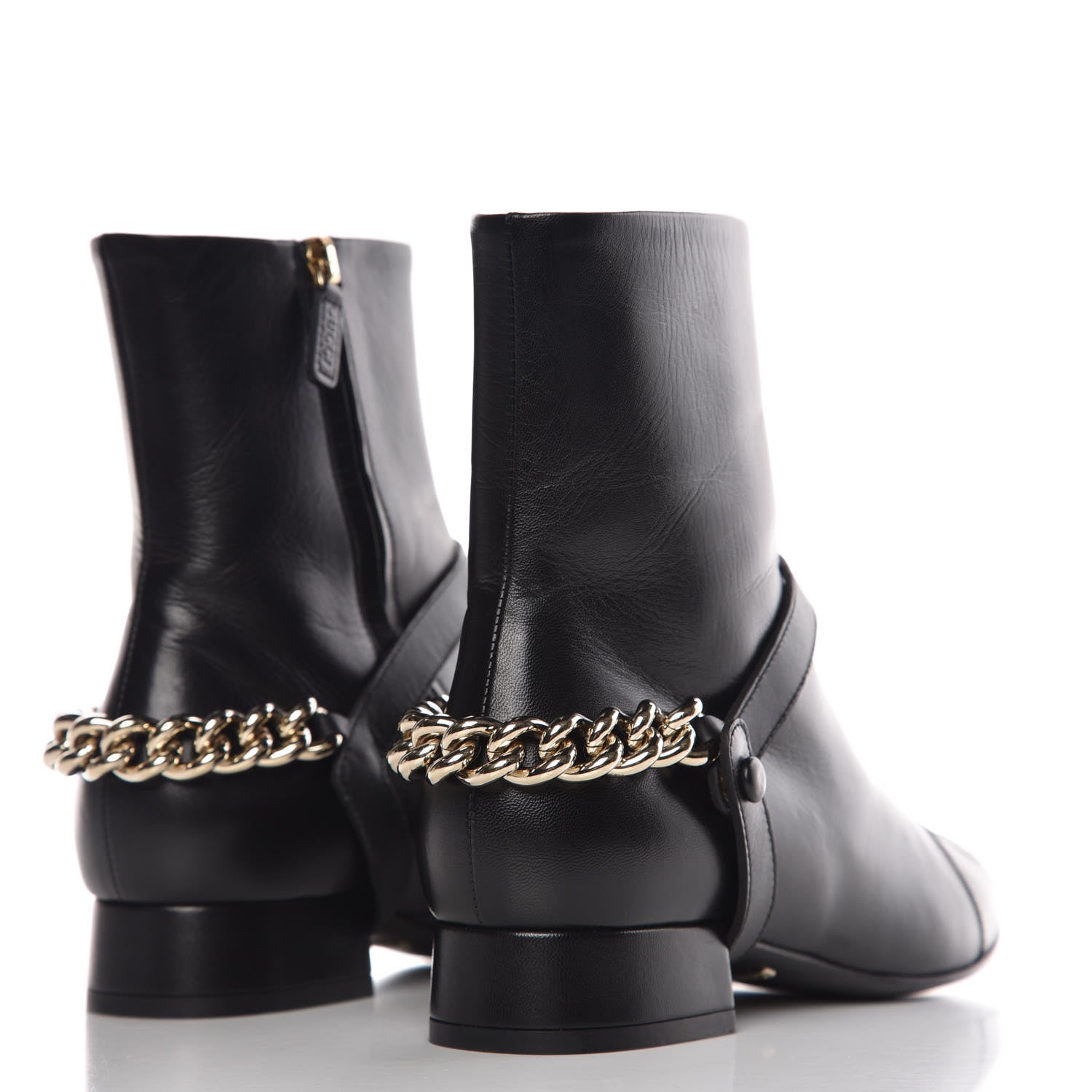 Gucci Malaga Kid Calfskin Soho Boots 36.5 Black 4 of 10
