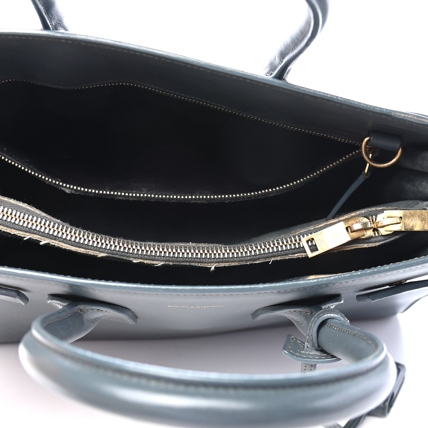 Saint Laurent Calfskin Small Classic Sac De Jour Petrol 4 of 10