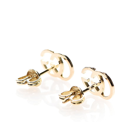 Gucci 18K Yellow Gold GG Tissue Stud Earrings 3 of 4