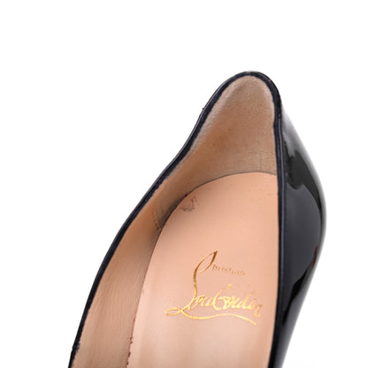Christian Louboutin Patent Maryl 120 Pumps 36 Black Red 12 of 15