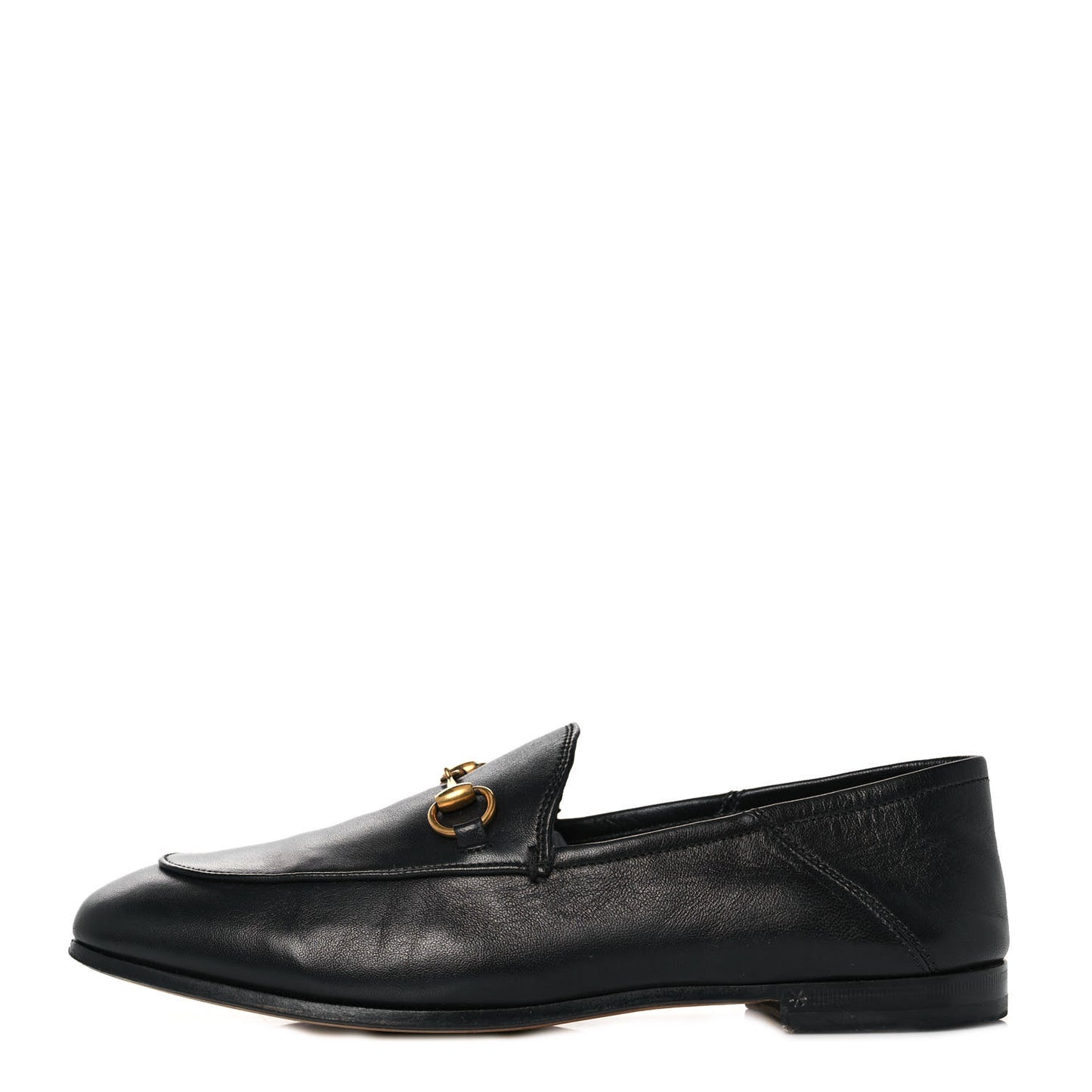Lambskin Womens Brixton Horsebit Loafers 38 Black
