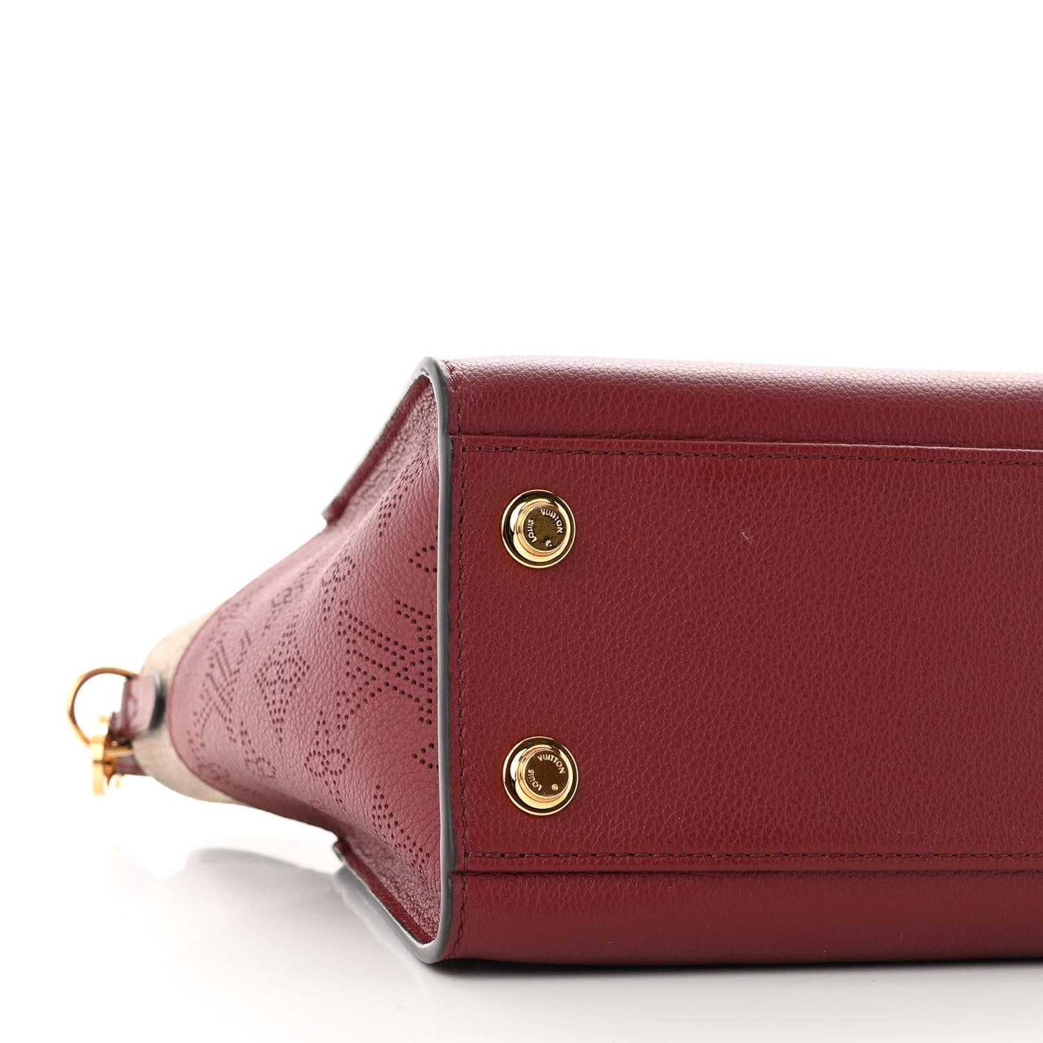 Louis Vuitton Calfskin Karung Snakeskin Mahina On My Side PM Griotte Red 8 of 9