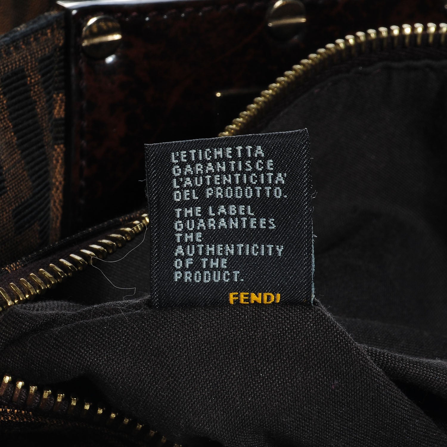 Fendi Zucca Mia Tote Tobacco 8 of 9