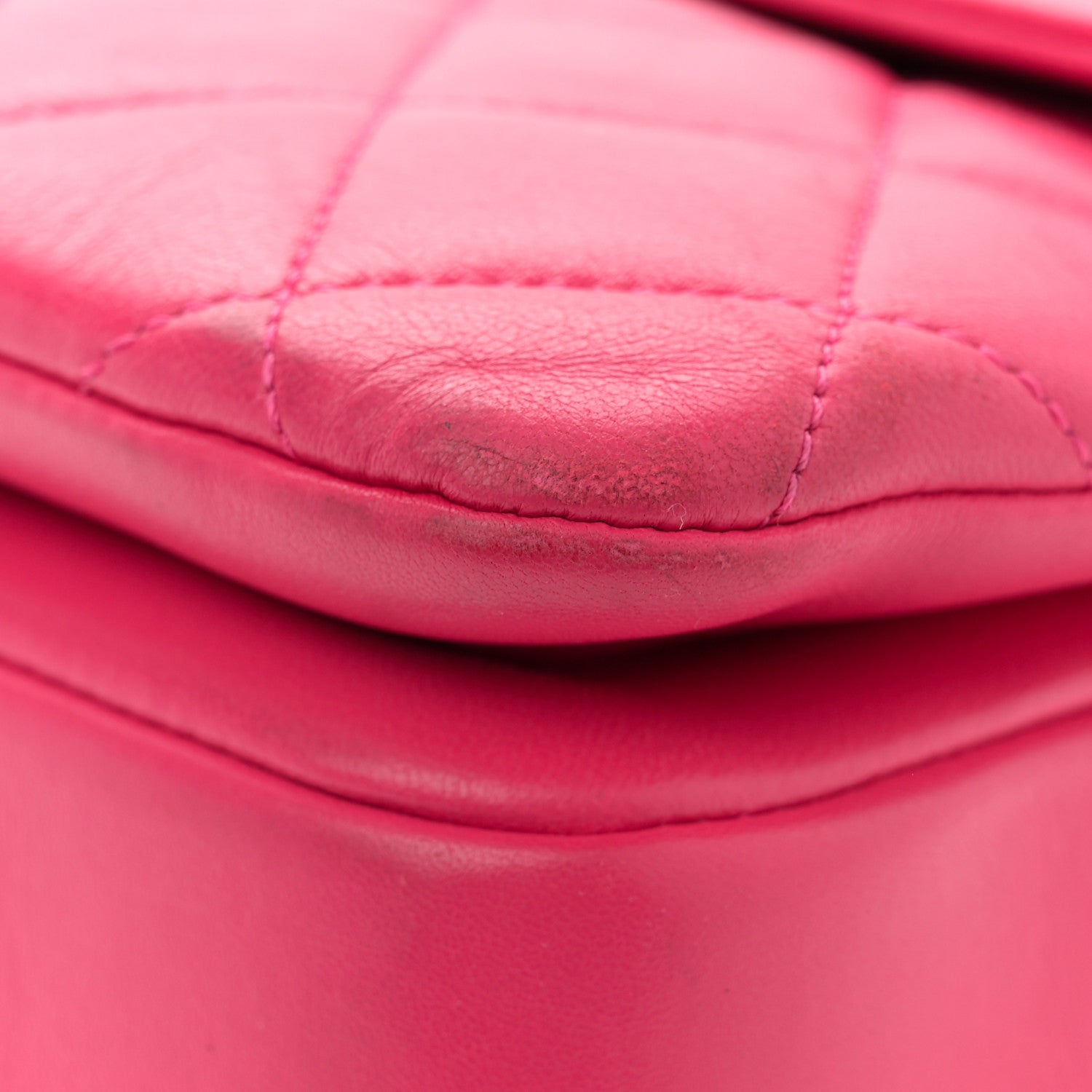Chanel Lambskin Quilted Medium Trendy CC Flap Dual Handle Bag Dark Pink 13 of 15