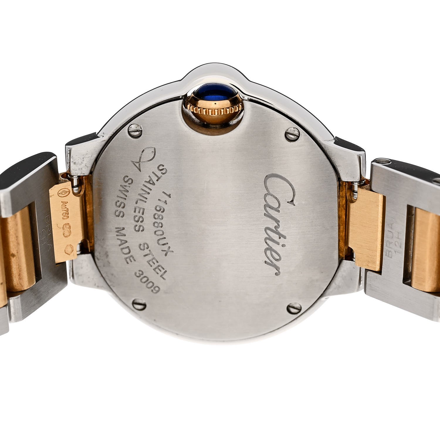 Cartier Stainless Steel 18K Yellow Gold 28mm Ballon Bleu De Cartier Quartz Watch 4 of 5