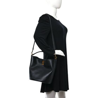 Celine Smooth Calfskin Bucket 16 Bag Black 3 of 11