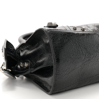 Balenciaga Agneau Arena Neo Cagole Handbag XS Black 10 of 11