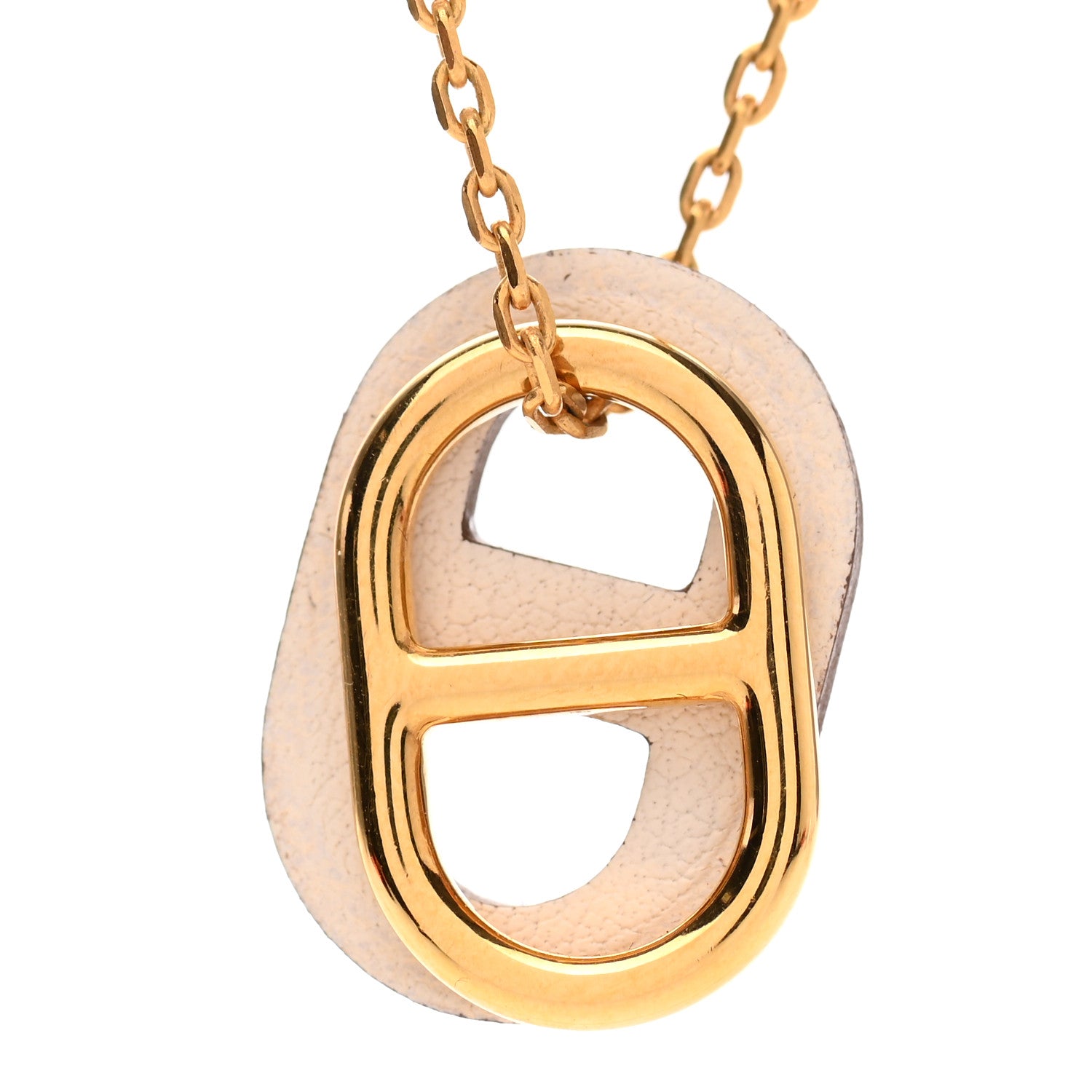 Hermes Swift O'Maillon Pendant Necklace Nata 4 of 7